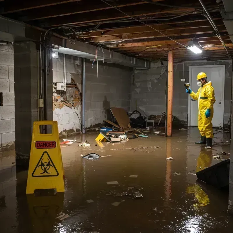 Flooded Basement Electrical Hazard in Roscommon County, MI Property